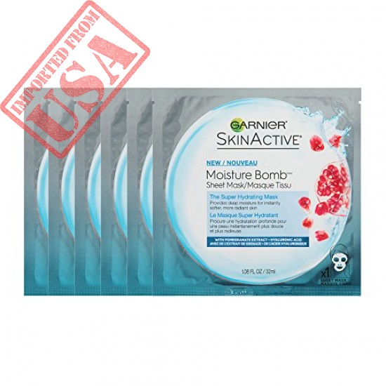 Garnier SkinActive Super Hydrating Sheet Mask, Hydrating,  6 Count