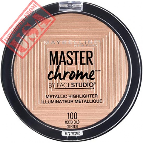 Original Maybelline New York Facestudio Master Chrome Metallic, Molten Gold Imported from USA