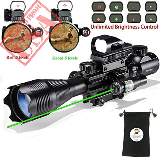 High Quality Scope Combo 4-16x50EG with 4 Holographic Red & Green Dot Sight 