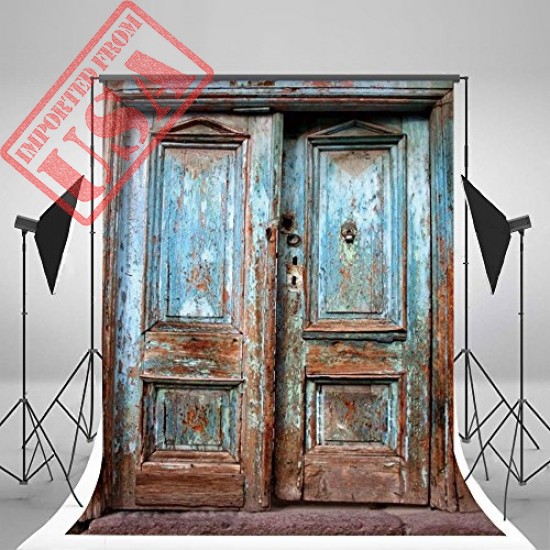 Shop Seamless Washable Mulsin Vintage Wooden Door for Photography Imported from USA