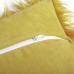 New Luxury Series Merino Style Ginger Faux Fur Throw Pillow Case Cushion Cover Imported from USA