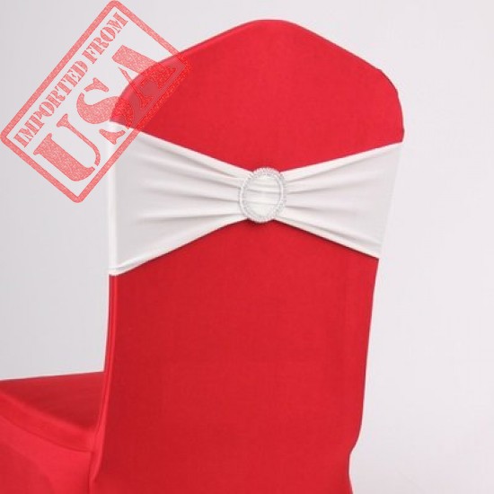 buy imported elastic chair bands with buckle slider sashes bows imported from usa