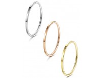 Buy LOYALLOOK Stainless Steel Women's Plain Band Rings Online in Pakistan