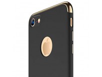 iPhone 7 Case, RANVOO 3 in 1 Hard Slim Anti-Scratch Protective Case with Electroplate Frame Matte Finish Case Cover for iPhone 7, [LOGO VISIBLE], Black