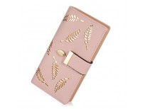 Buy Women's Long Leaf Bifold Wallet Leather Card Holder Online in Pakistan