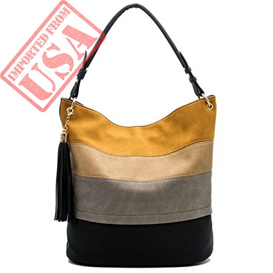 Handbags for Women Totes Hobo Shoulder Bags Tassels Stripes Top Handle Bags