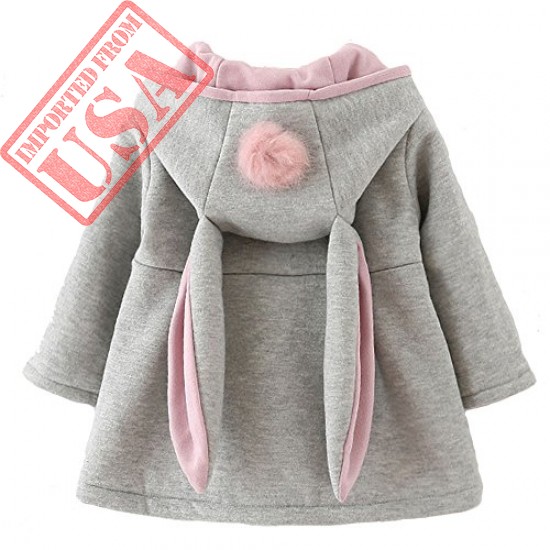 Buy online Import Quality Toddler Rabbit Hoodie for girls in Pakistan  