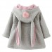 Buy online Import Quality Toddler Rabbit Hoodie for girls in Pakistan  