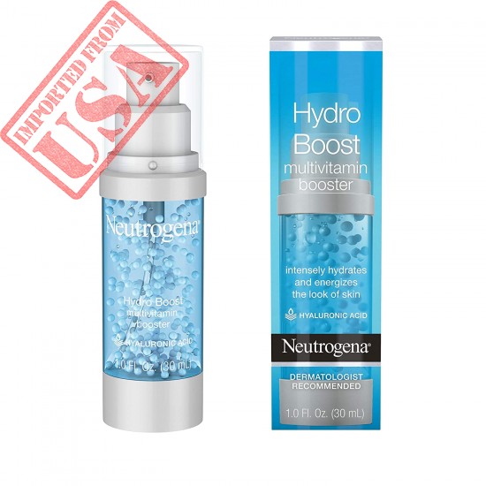 Neutrogena Hydro Boost Multivitamin Hydrating & Revitalizing Face Serum with Vitamin E, Niacinamide & Hyaluronic Acid to Moisturize Dry Skin & Help Even Skin Tone