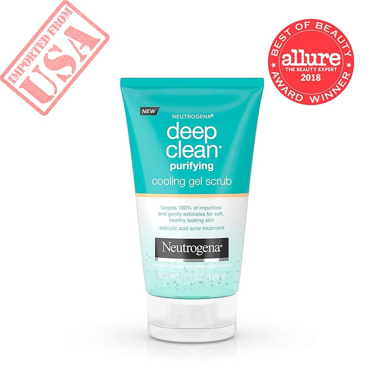 Neutrogena Deep Clean Purifying Cooling Gel and Exfoliating Face Scrub