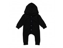 grnshts baby boys girls black snap long sleeve hoodie onesie jumpsuit shop online in pakistan