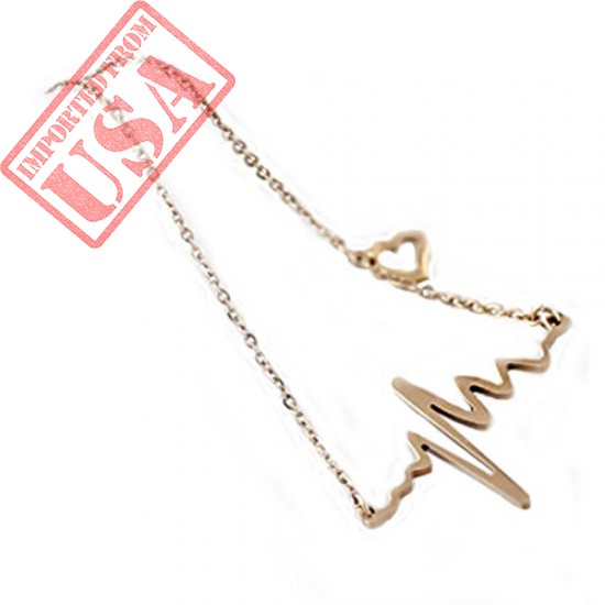 Shop online Imported Heartbeat Rhythm Necklace For women In Pakistan 