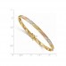 Buy ICE CARATS 14kt Yellow Gold White Rose Flex Bangle Bracelet Online in Pakistan