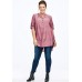 Shop Striped Henley Tunic for Women imported from USA