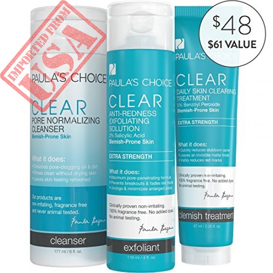 Buy Paula's Choice-CLEAR Extra Strength Acne Kit Online in Pakistan