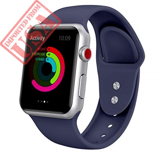 Yimzen Soft Silicone Sport Compatible for iWatch Band Strap Compatible for Apple Watch sale in Pakistan