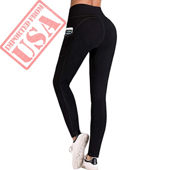 IUGA High Waist Yoga Pants with Pockets, Tummy Control, Workout Pants for Women 4 Way Stretch Yoga Leggings with Pockets