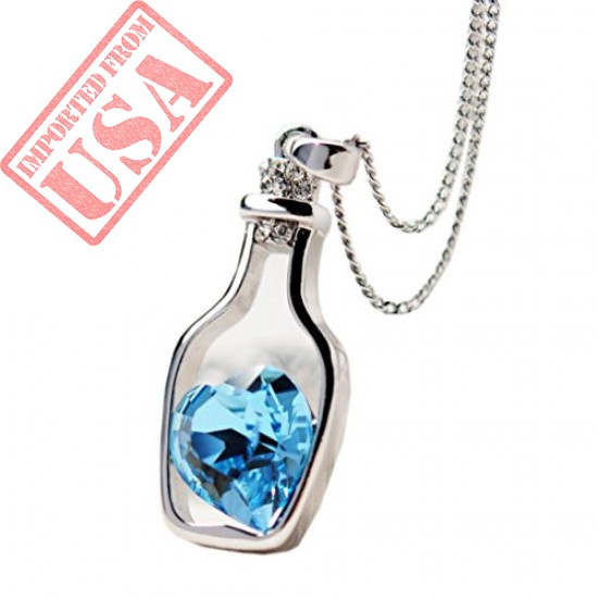 Buy online High Quality Bottle Heart Pendant for Girls in Pakistan 