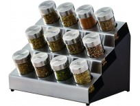 Kamenstein Tilt Revolving Tower with Free Spice Refills for 5 Years, 12-Jar, Assorted