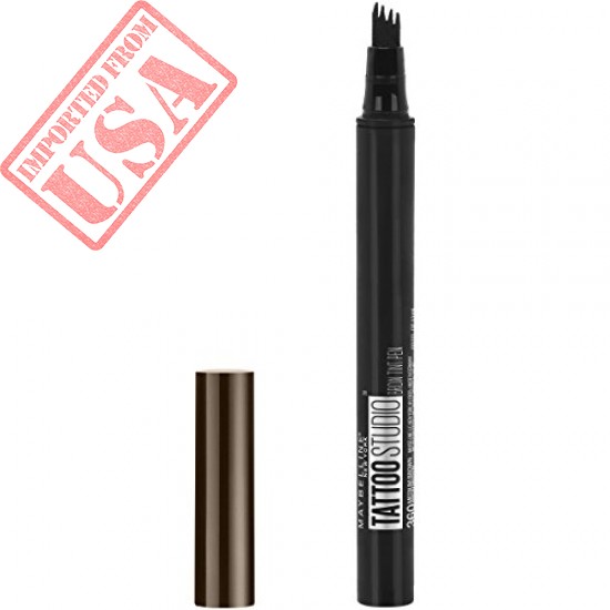 High Quality Maybelline Tattoo Studio Brow Tint Pen Makeup Deep Brown sale Online in Pakistan