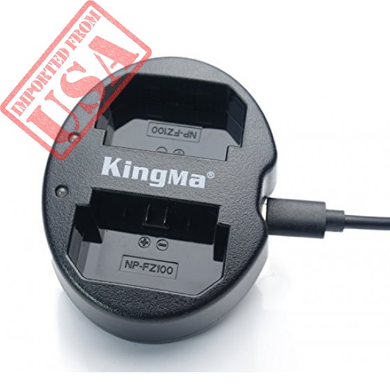 Imported King Ma Dual USB Battery Charger for Sony NP-FZ100 made in usa sale in Pakistan 