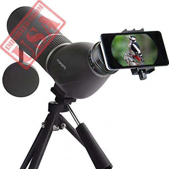 High Quality Spotting Scope,15-45x60 Waterproof Monocular Telescope Bird Watching Outdoor Made In USA