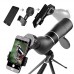 High Quality Spotting Scope,15-45x60 Waterproof Monocular Telescope Bird Watching Outdoor Made In USA