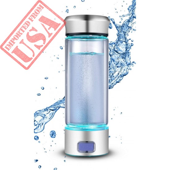 LevelUpWay - Glass Hydrogen Generator Water Bottle SPE PEM Technology Water Ionizer