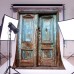 Shop Seamless Washable Mulsin Vintage Wooden Door for Photography Imported from USA