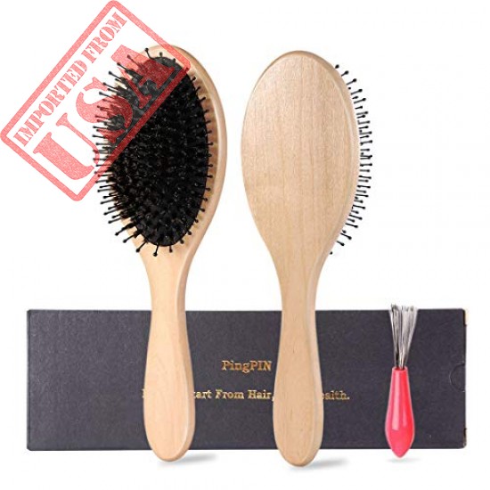 hair brush-boar bristle hairbrush for long,thick,curly,wavy,dry shop online in pakistan