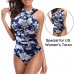 Tummy Control One Piece Backless Swimsuit for Women online in Pakistan
