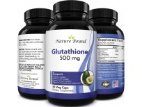 Pure Glutathione Supplement 500 mg GSH - Pure Skin Whitening Pills Natural Antioxidant with Milk Thistle Extract Silymarin Liver Health Alpha Lipoic Acid Amino - 30 Veg Capsules by Nature Bound