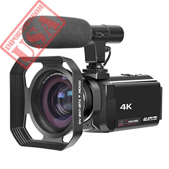 original 4k camcorder with microphone 48mp digital camera 3.0 touch ...