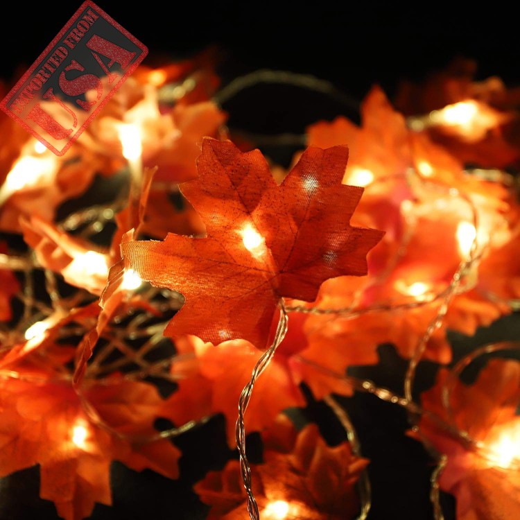 Buy online High Quality Maple Leaves String Lights for Special ...