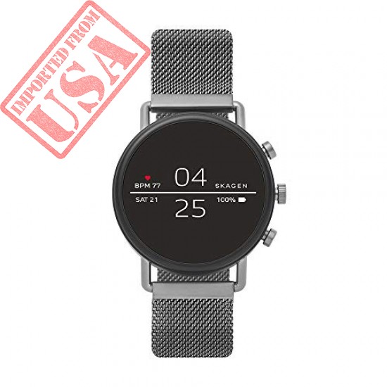 BUY SKAGEN CONNECTED FALSTER 2 STAINLESS STEEL MAGNETIC MESH TOUCHSCREEN SMARTWATCH IMPORTED FROM USA