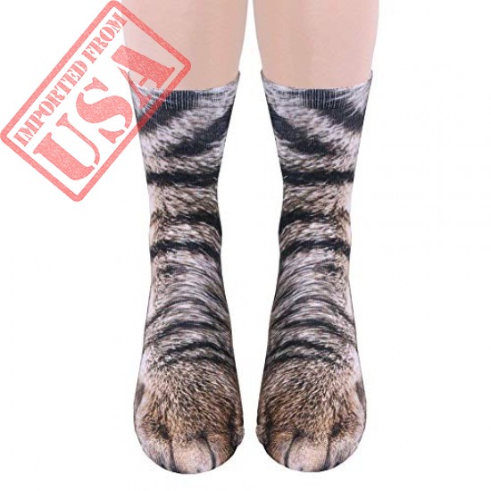 Buy online High Quality Animal Paw Crew Socks in Pakistan 