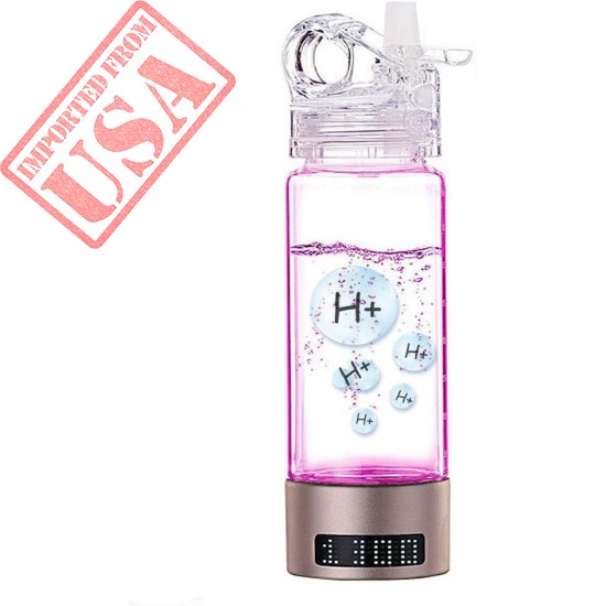 Hydrogen Generator, Hydrogen Water Ionizer Maker Generator, Hydrogen Water Bottle Spe Pem Technology, 400ml Sports Design for Car, Bike, Outdoors, Standard Mineral Water Adapter (Nozzle Version)