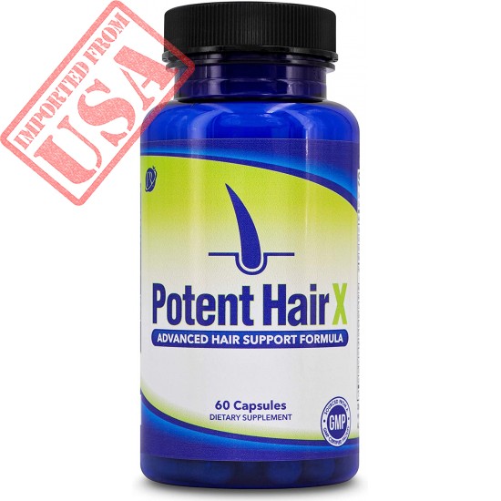 Potent Hair X: Natural DHT Blocker, Hair Growth Vitamins, Stops Hair Loss, Repairs Follicles and Promotes Hair Regrowth in Men and Women, All Hair Types, 30 Day Supply