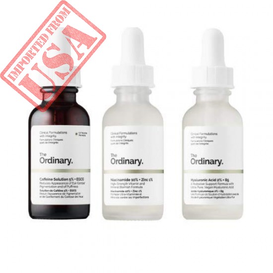 The Ordinary Face Serum Set! Caffeine Solution 5%+EGCG! Hyaluronic Acid 2%+B5! Niacinamide 10% + Zinc 1%! Help Fight Visible Blemishes And Improve The Look Of Skin Texture&Radiance