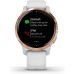 Garmin 010-02172-21 Vivoactive 4S, Smaller-Sized GPS Smartwatch, Features Music, Body Energy Monitoring, Animated Workouts, Pulse Ox Sensors, Rose Gold with White Band