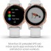 Garmin 010-02172-21 Vivoactive 4S, Smaller-Sized GPS Smartwatch, Features Music, Body Energy Monitoring, Animated Workouts, Pulse Ox Sensors, Rose Gold with White Band