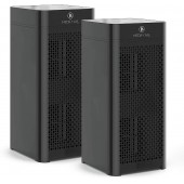 Medify Air MA-40-B2 V2.0 Air Purifier with H13 HEPA filter - a higher grade of HEPA for 840 Sq. Ft. Air Purifier, 99.9% | Modern Design - Black (2-Pack)