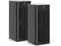 Medify Air MA-40-B2 V2.0 Air Purifier with H13 HEPA filter - a higher grade of HEPA for 840 Sq. Ft. Air Purifier, 99.9% | Modern Design - Black (2-Pack)