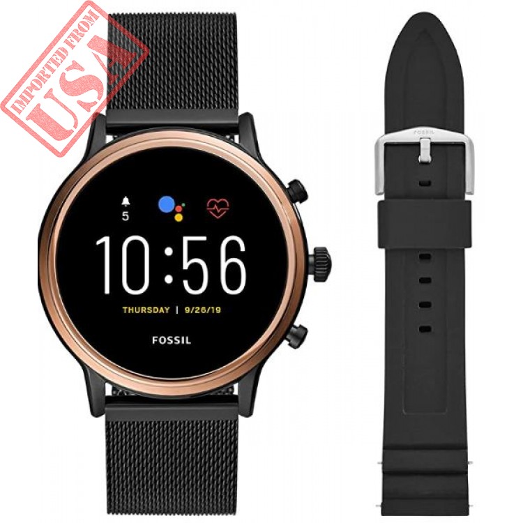 Fossil Gen 5 Julianna Stainless Steel Touchscreen Smartwatch with ...