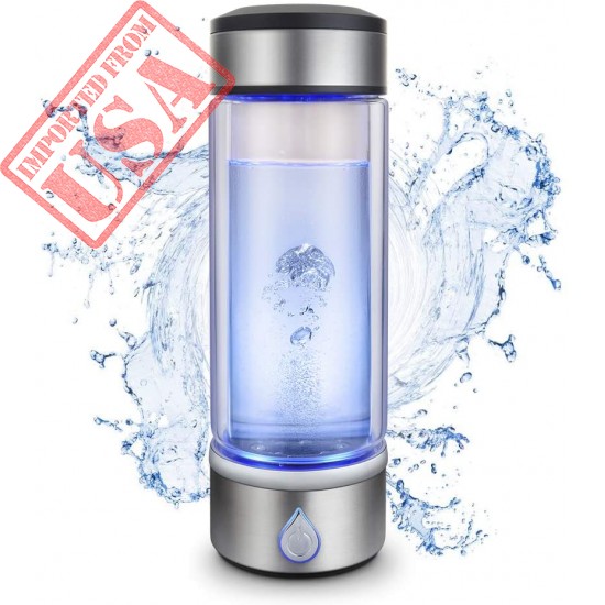 Saikun Portable Hydrogen Water Bottle Rechargeable PEM Technology Ionized Water Generator， Hydrogen Water Machine Hydrogen Generator (600-900PPB)