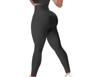 YAMOM High Waist Butt Lifting Anti Cellulite Workout Leggings for Women Yoga Pants Tummy Control Leggings Tight