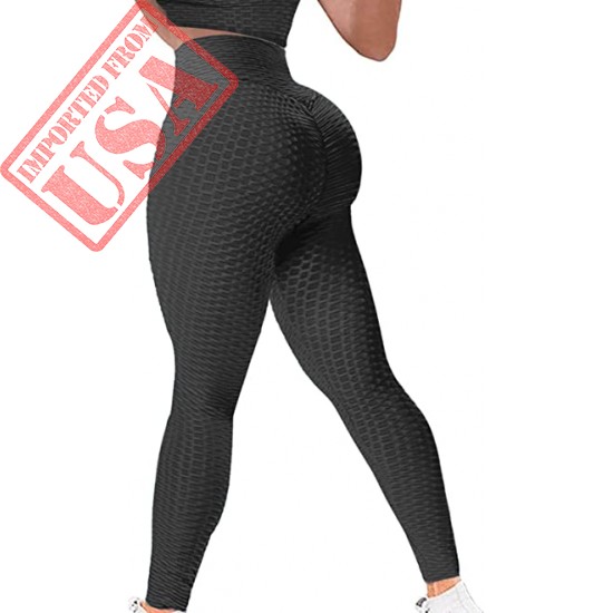 YAMOM High Waist Butt Lifting Anti Cellulite Workout Leggings for Women Yoga Pants Tummy Control Leggings Tight