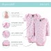 The Peanutshell Newborn Layette Gift Set for Baby Girls | 23 Piece Newborn Girl Clothes & Accessories Set | Fits Newborn to 3 Months | Floral Pink