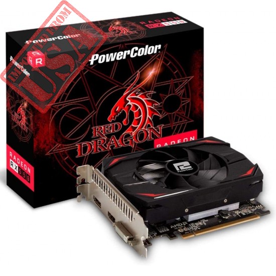 PowerColor AMD Radeon RX 550 4GB Red Dragon Graphics Card