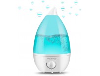 MEGAWISE Cool Mist Humidifiers for Bedroom, BabyRoom, Office and Plants, 0.5 Gal Essential Oil Diffuser with Adjustable Mist Output, 25dB Quiet Ultrasonic Humidifiers, Up to 10H, Easy to Clean